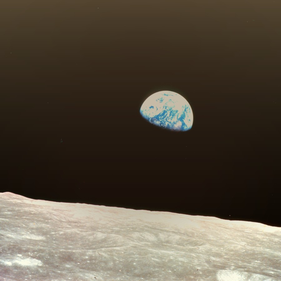 Earthrise from the Moon